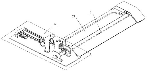 Shared intelligent parking space lock power transmission device with buffer function