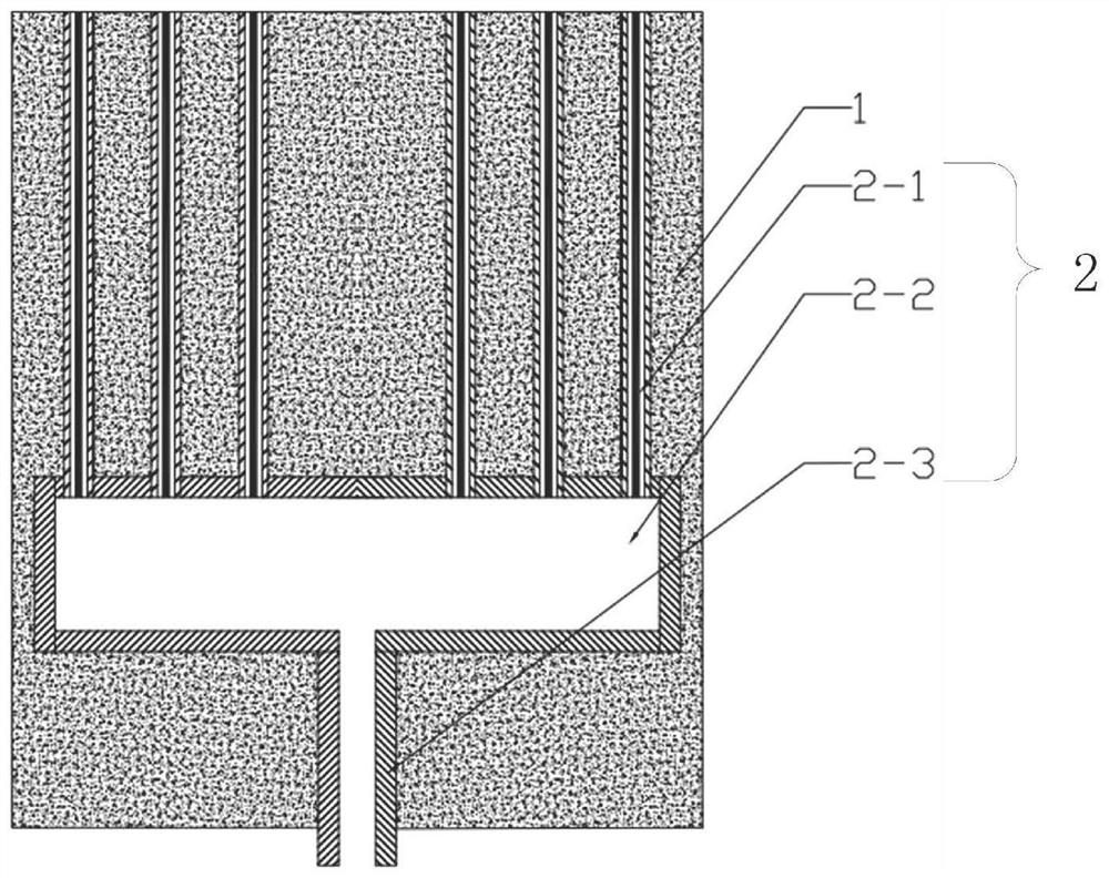 A circular seam type bottom blowing air supply brick