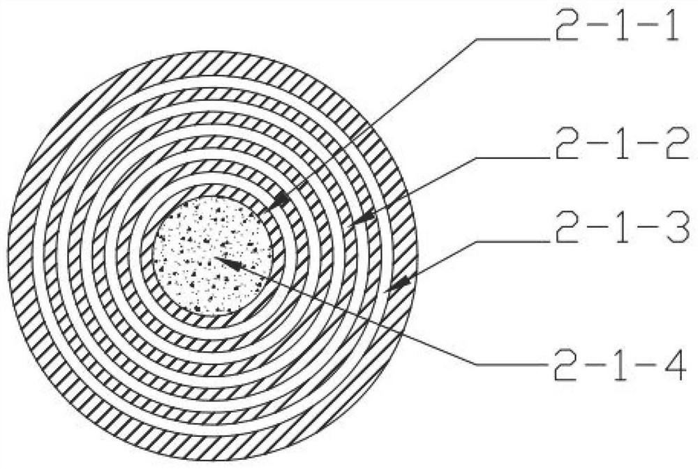 A circular seam type bottom blowing air supply brick