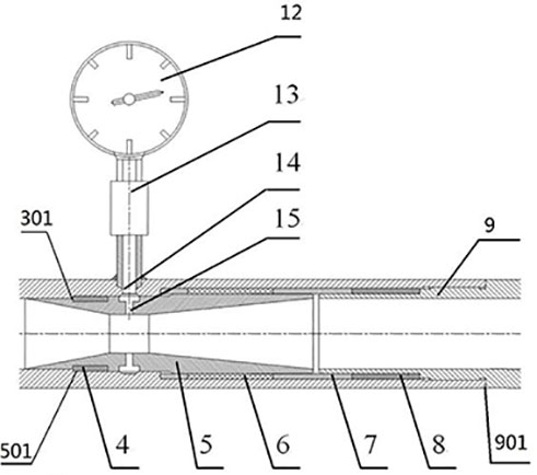 Steam flow measuring device and steam injection pipeline using same