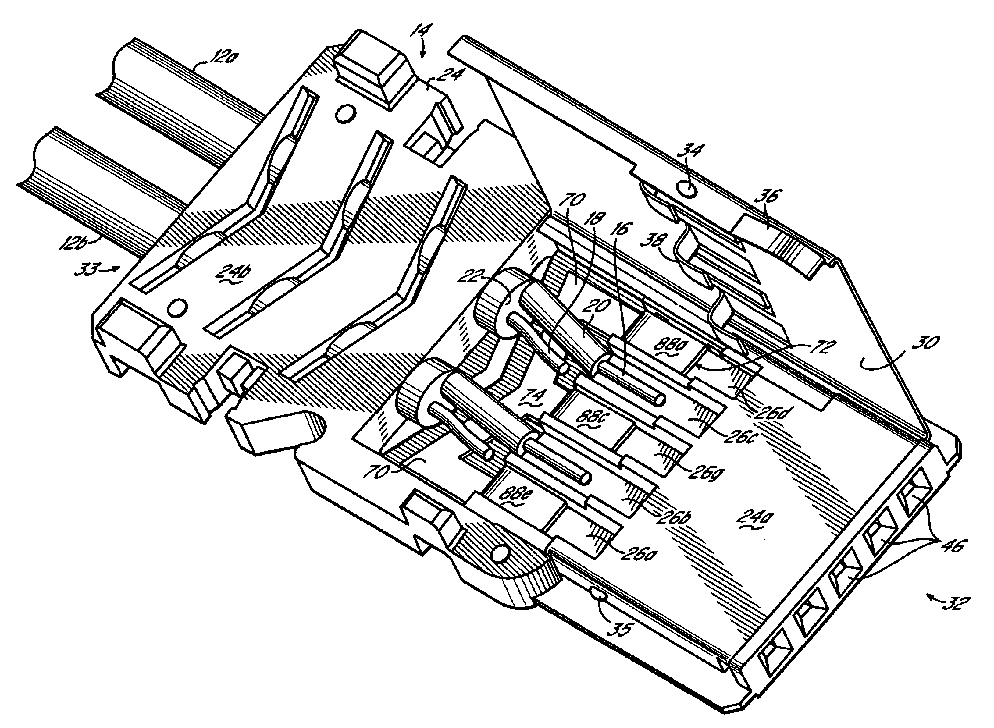 Cable structure with improved grounding termination in the connector