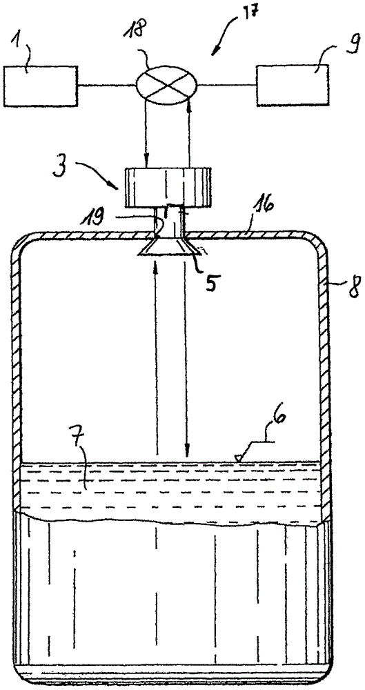 Device for determining or monitoring the filling level of a filling material stored in a container