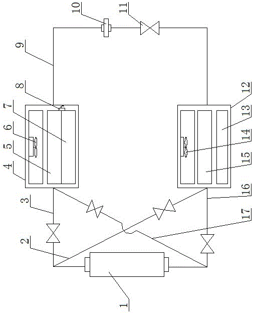 Electric automobile air conditioner system and control method thereof