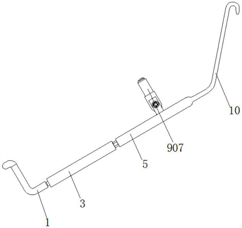 Mandibular ascending branch inner side drag hook special for maxillofacial surgery