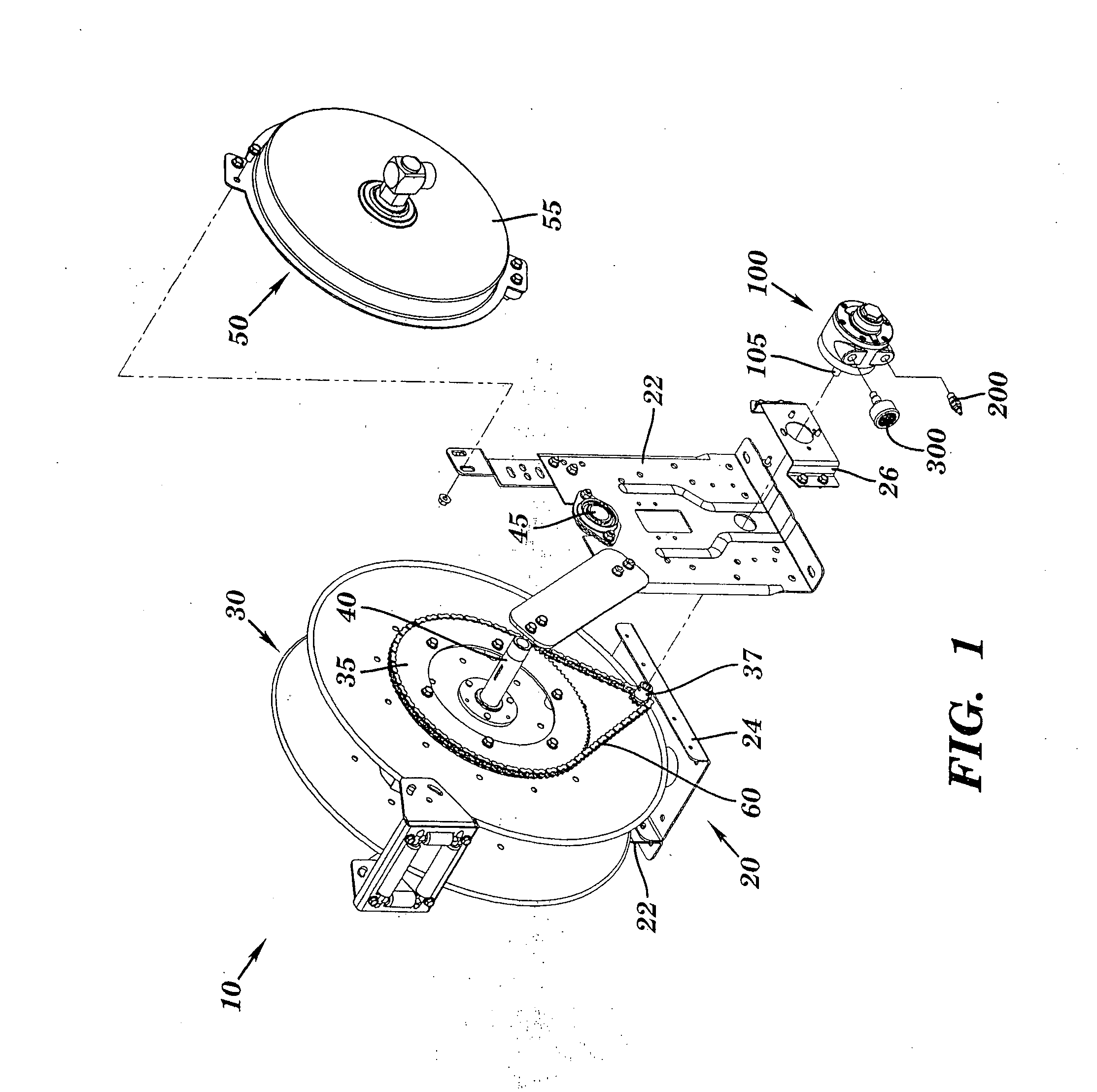 Spring retractable reel having a pneumatic retraction governor