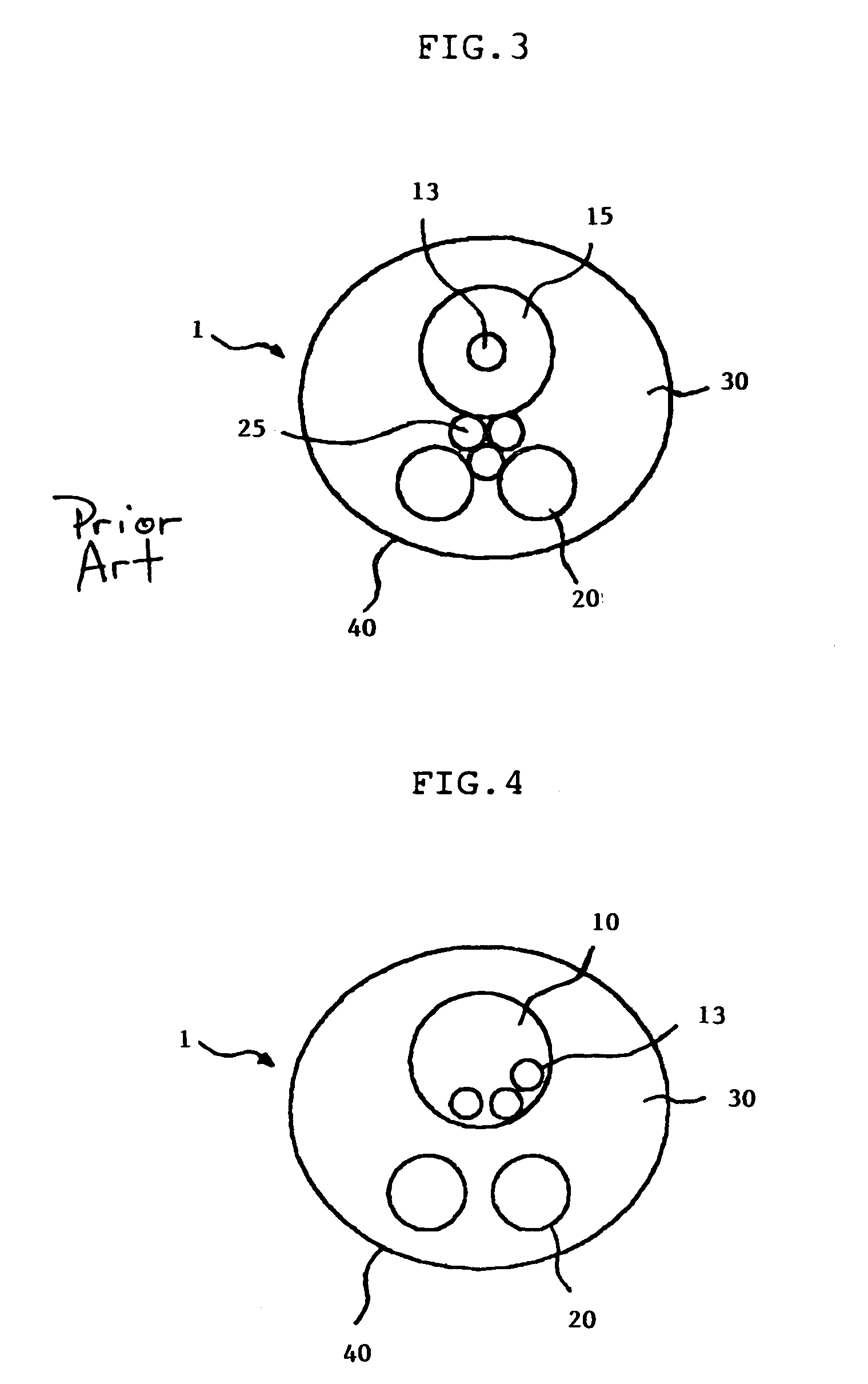 Optical fiber composite power cable having loose-tube-type optical fiber impregnated therein