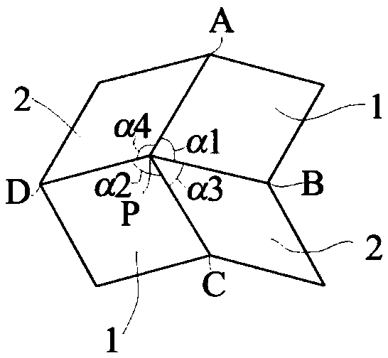 Foldable structure with negative poisson ratio based on rigid origami