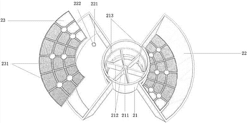 Novel stand column type household planting device