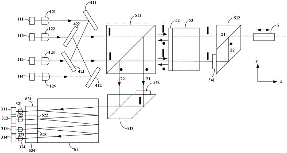 Multi-wavelength single-fiber bidirectional optical transceiver module and working method thereof