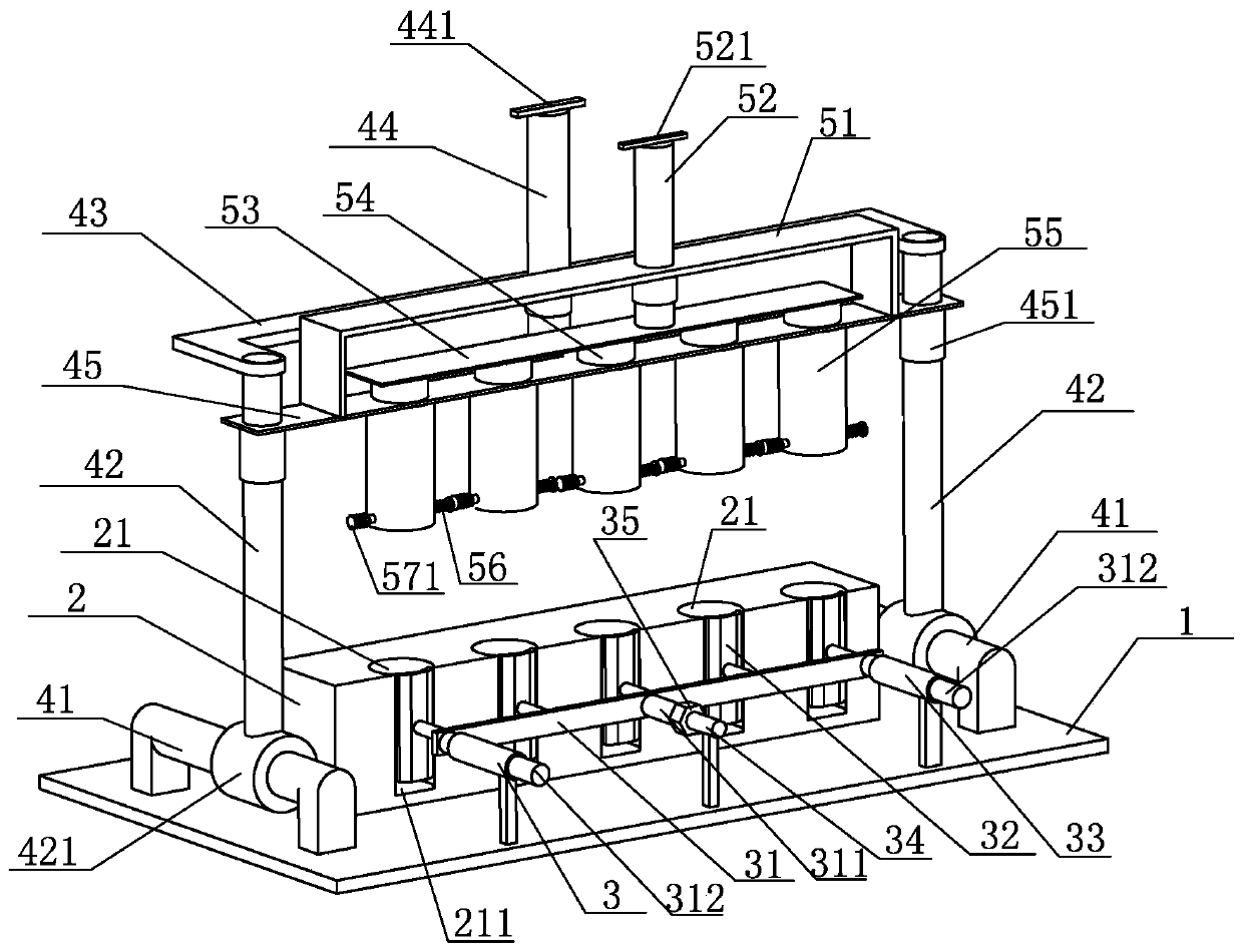 A sample test tube cap opening device for AIDS detection