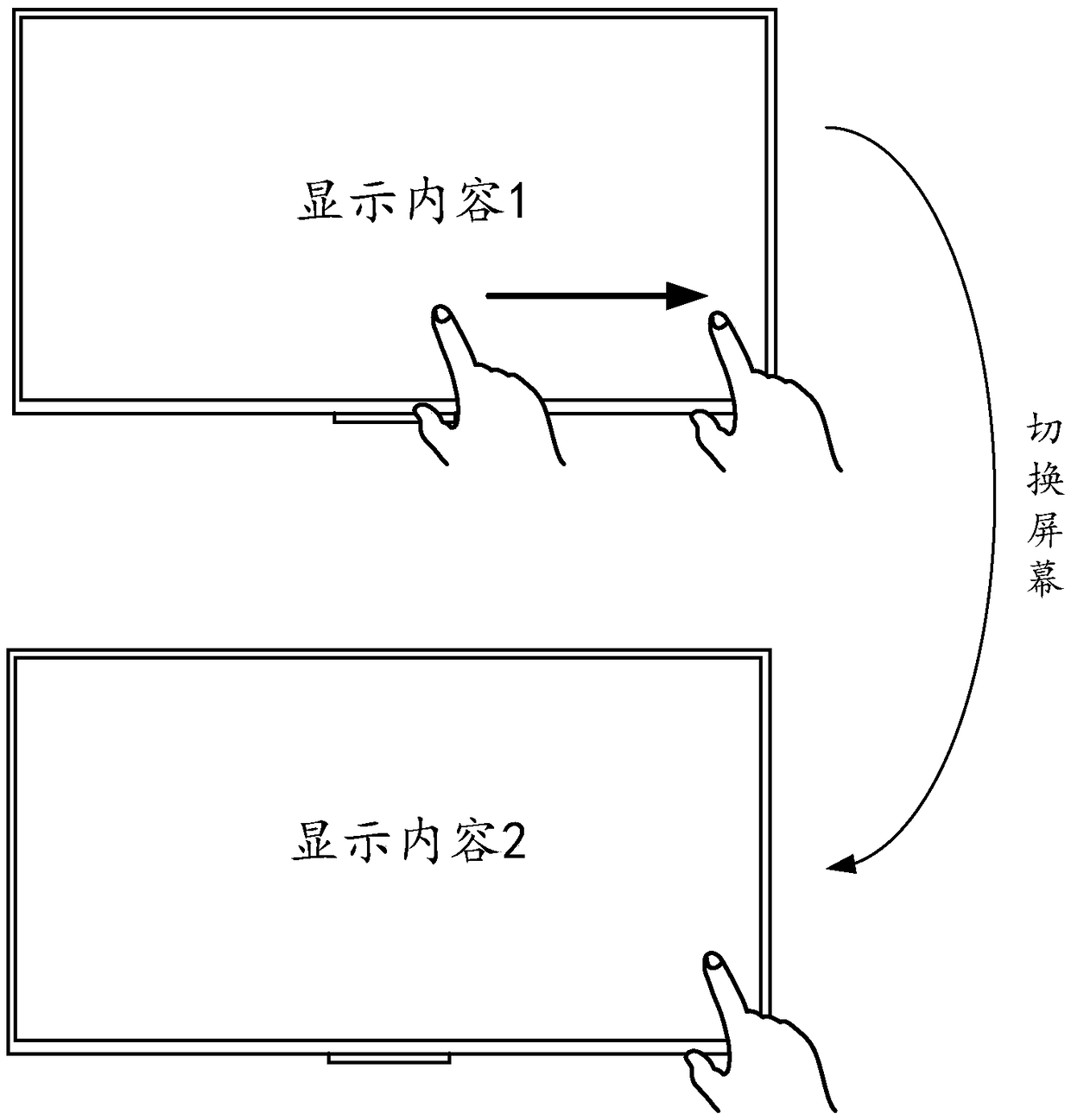 Display method and device, electronic device, smart tablet computer and storage medium