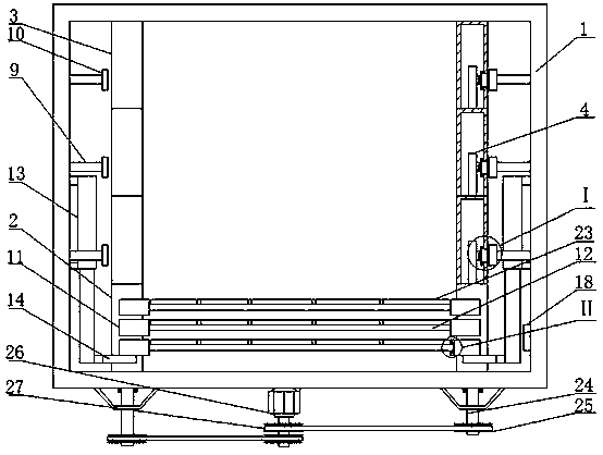 Transportation protection device for computer host structure