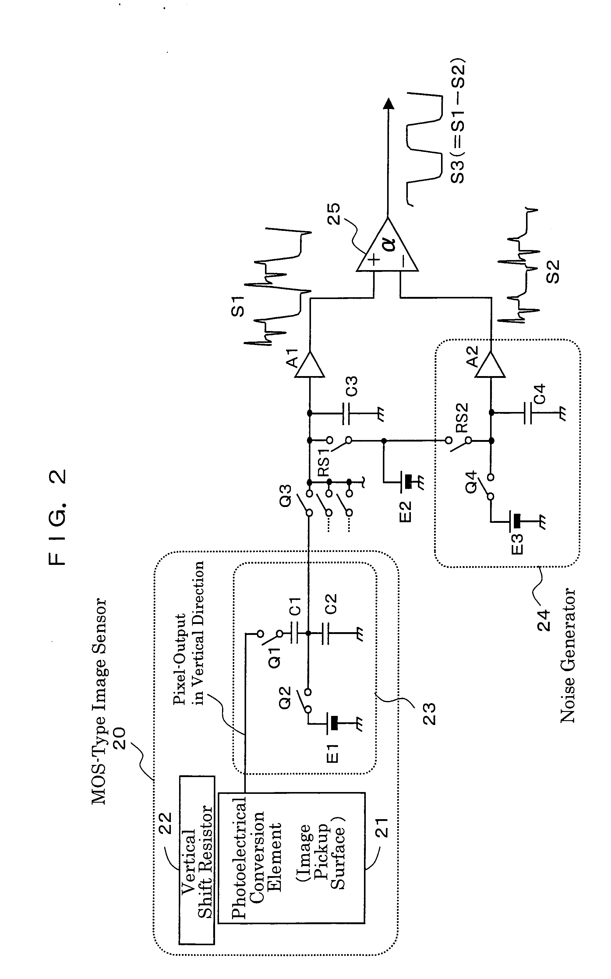 Noise removing device for image sensor