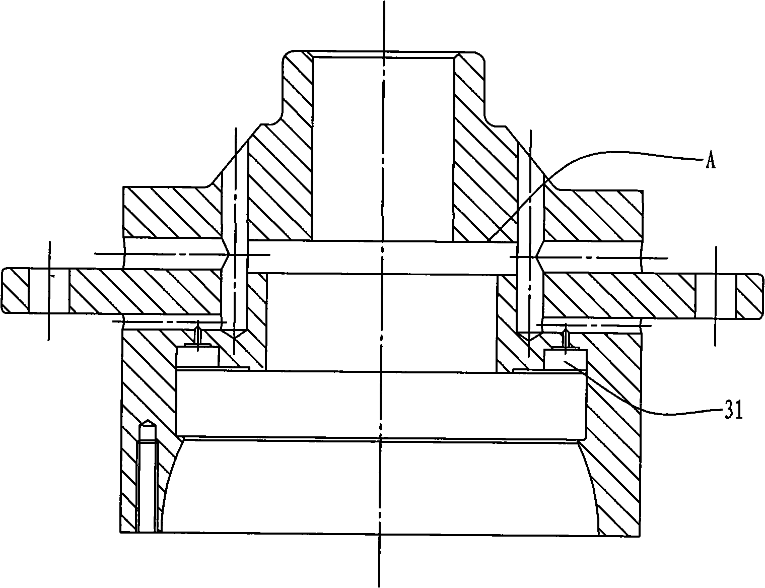 Bootstrap type hydraulic drive limiting slip differential