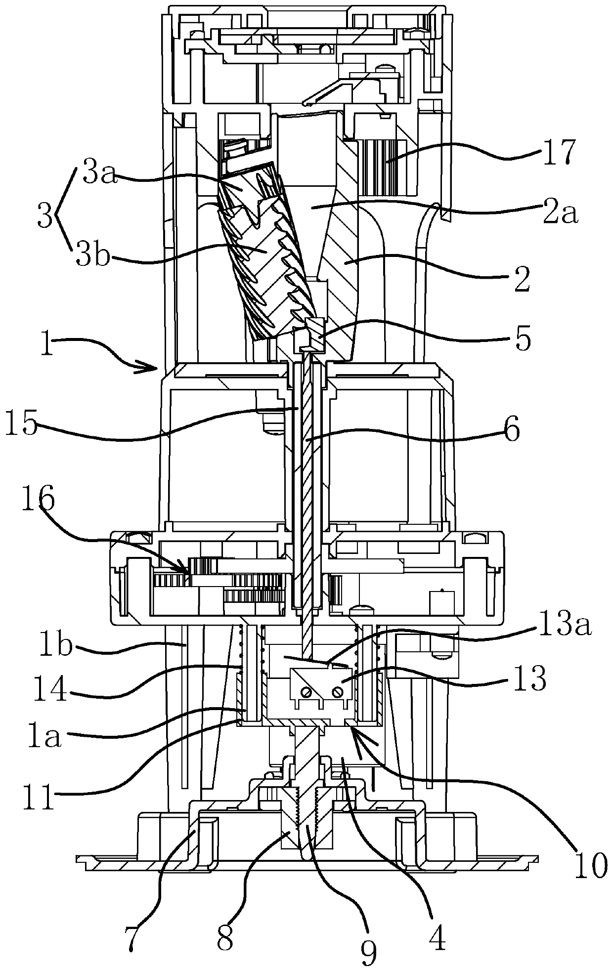 Machine core of electric pencil-peeling device