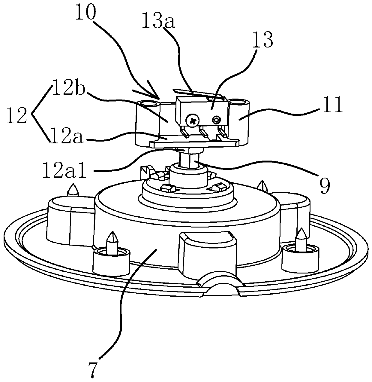 Machine core of electric pencil-peeling device