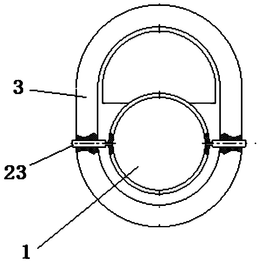 A clip-on aero-engine main mounting joint mechanism