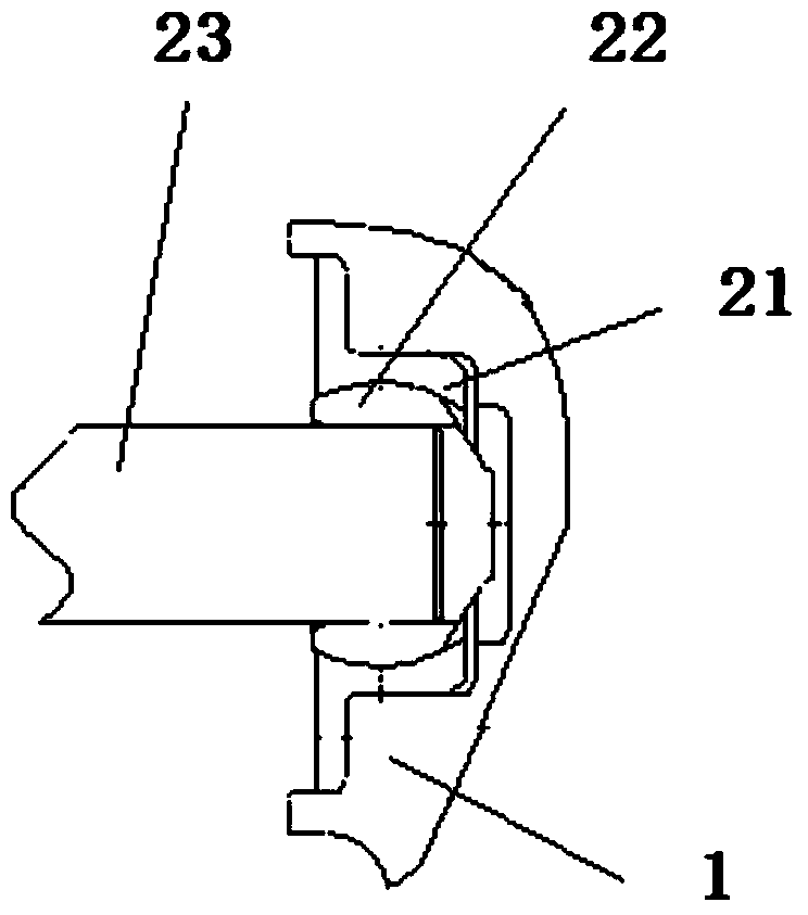 A clip-on aero-engine main mounting joint mechanism