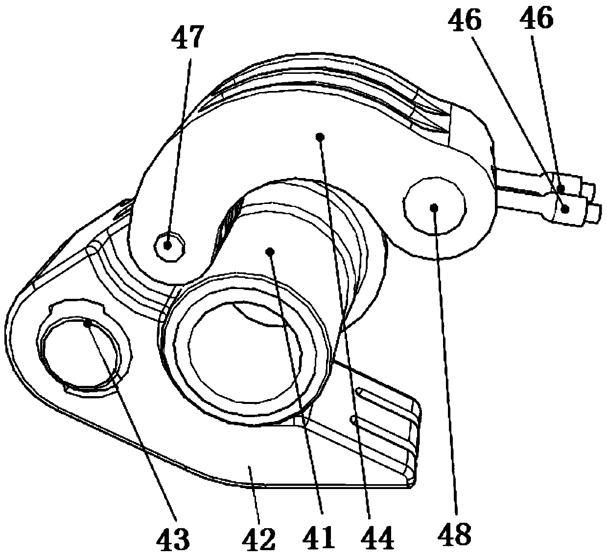 A clip-on aero-engine main mounting joint mechanism