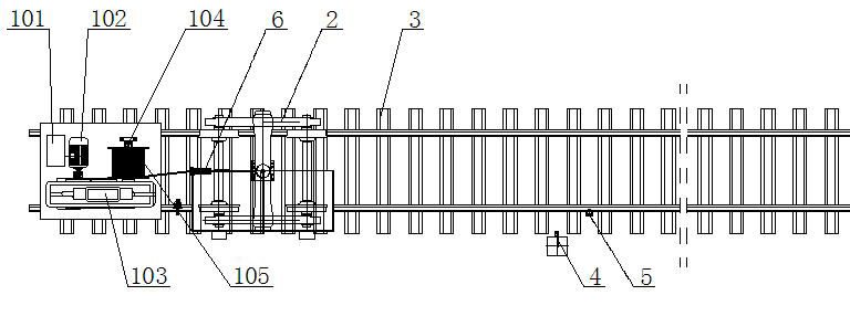 Detection line for railway vehicle speed-reducing equipment