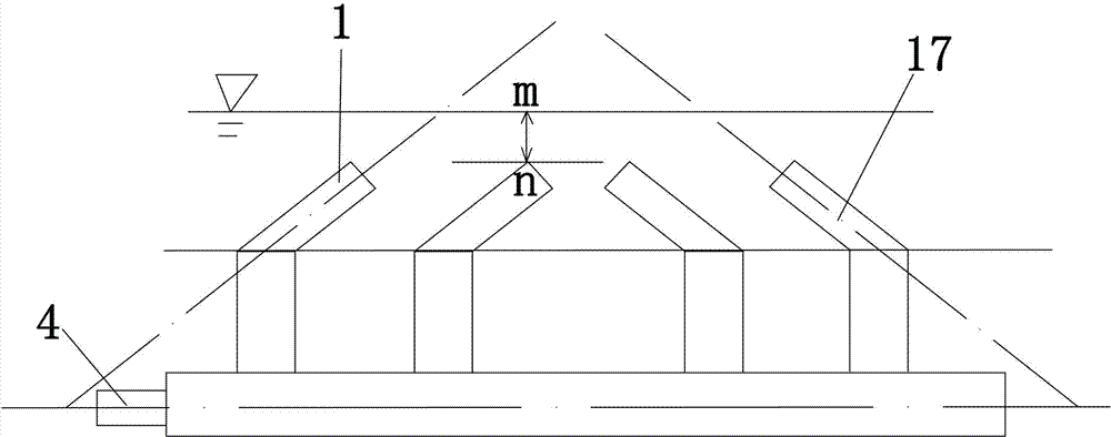 Freezing preventing device with water sprayers