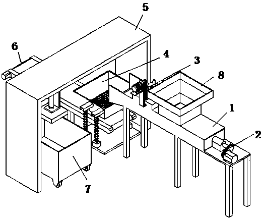 Waste recycling device for building concrete building block