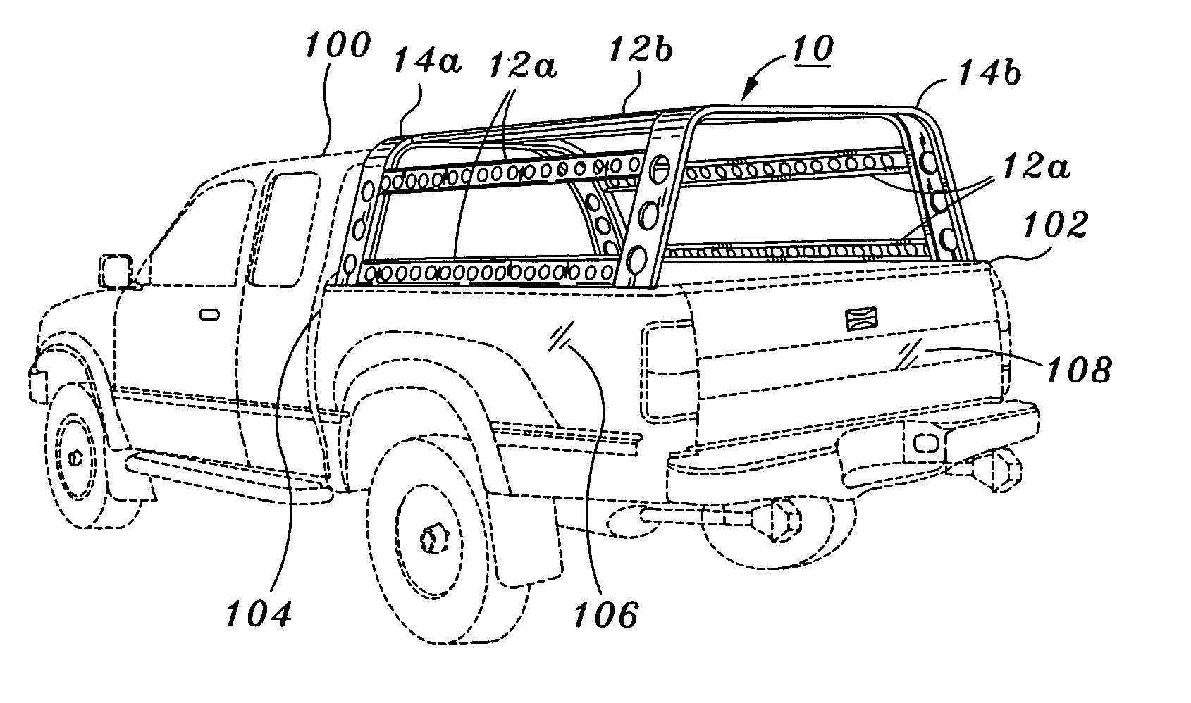 Truck sports rack