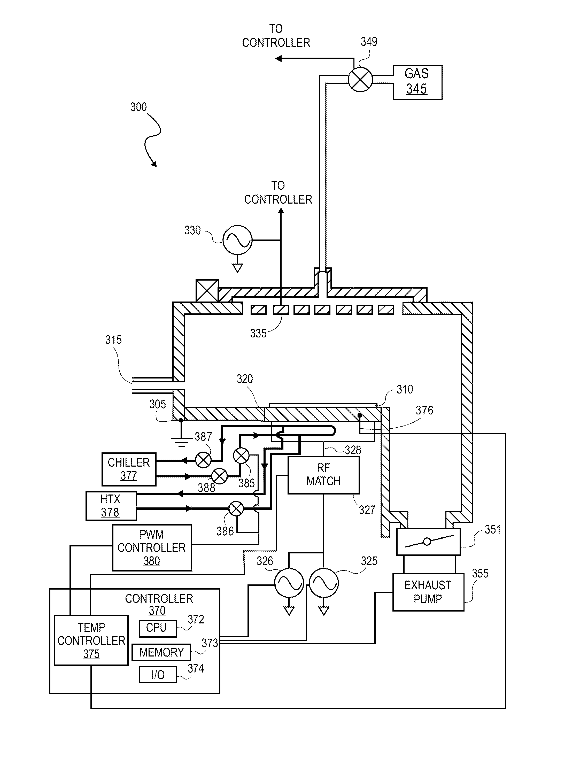 Feedforward temperature control for plasma processing apparatus