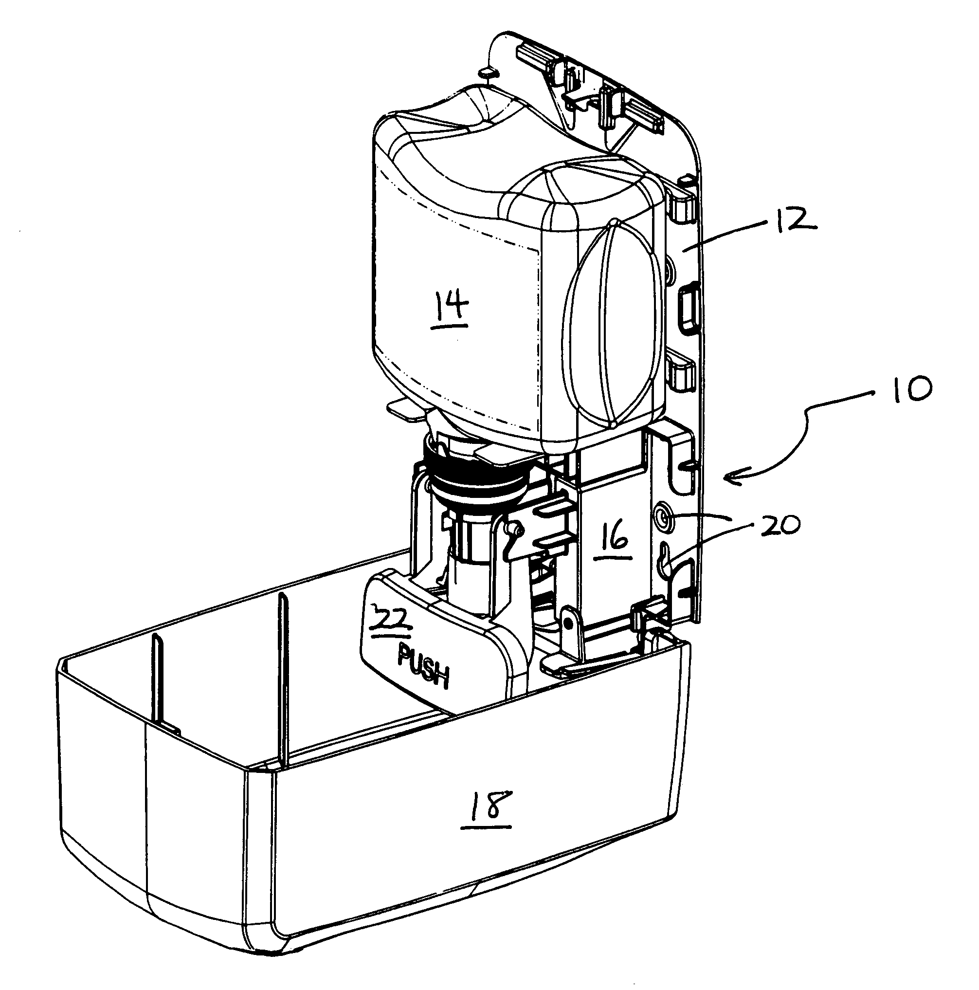 Manual and touch-free convertible fluid dispenser