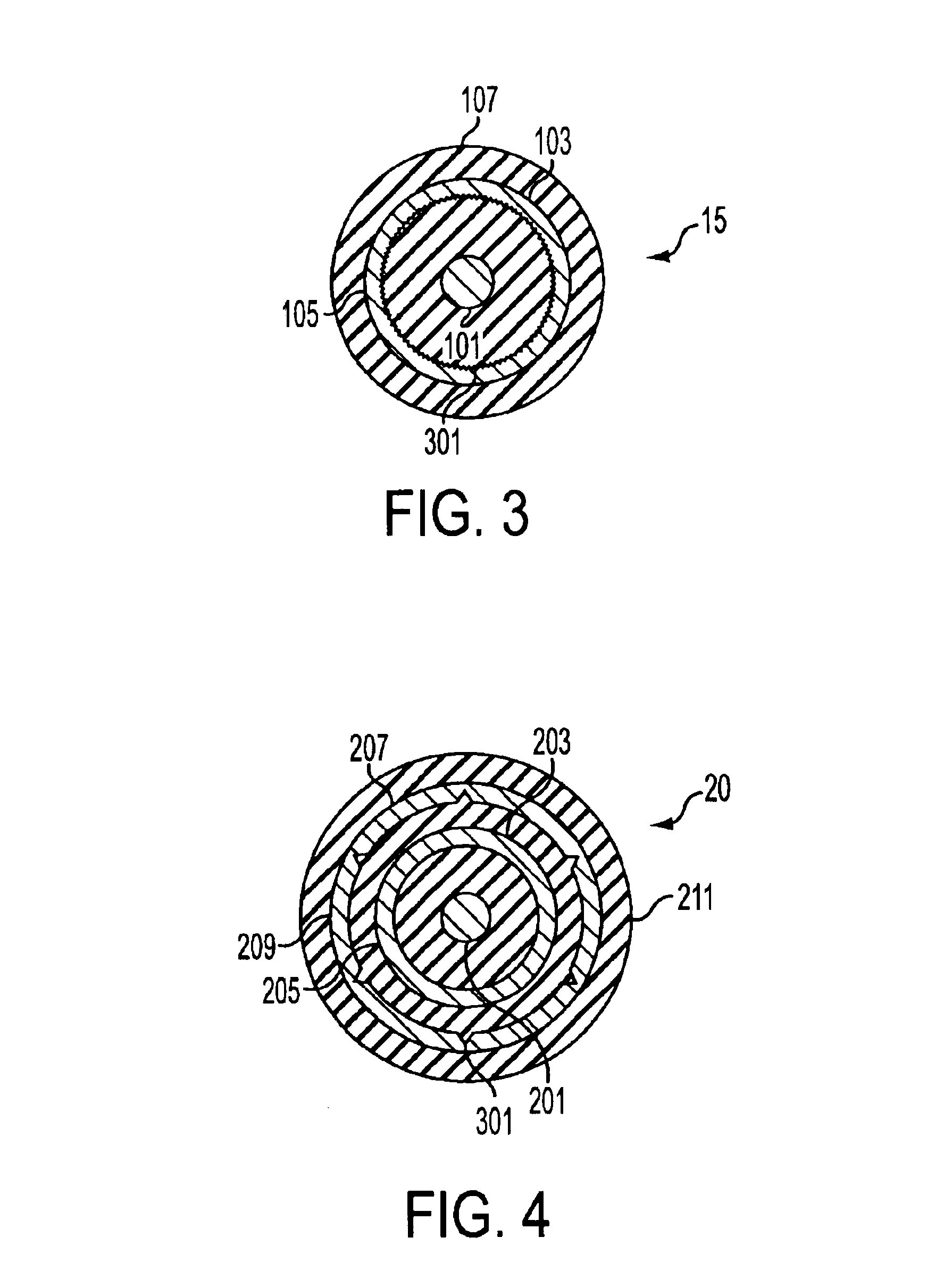 Serrated cable core