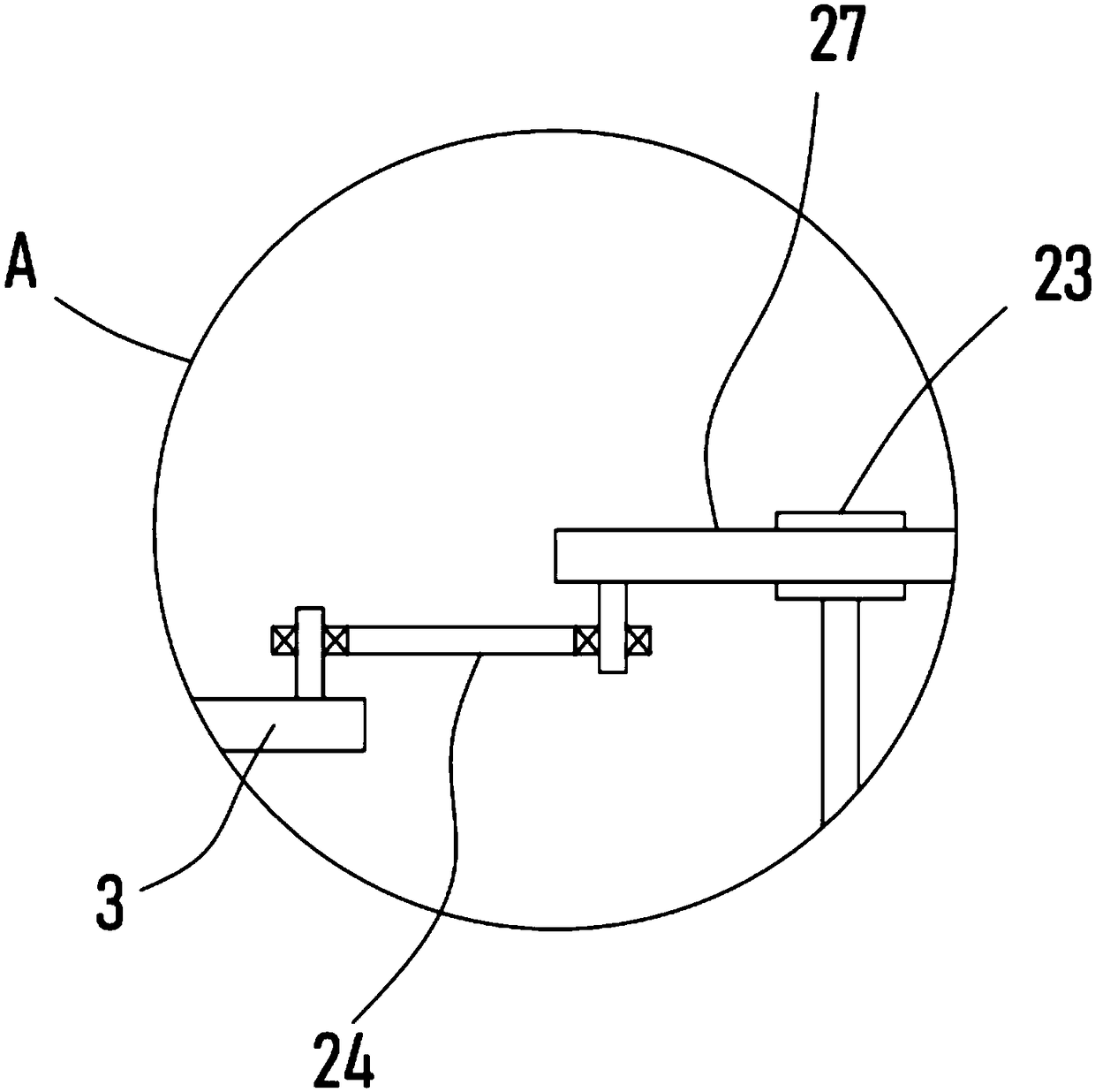 Weeding and field returning device for farmland planting