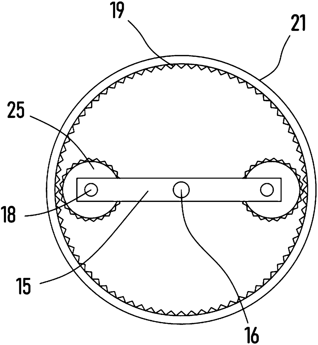 Weeding and field returning device for farmland planting