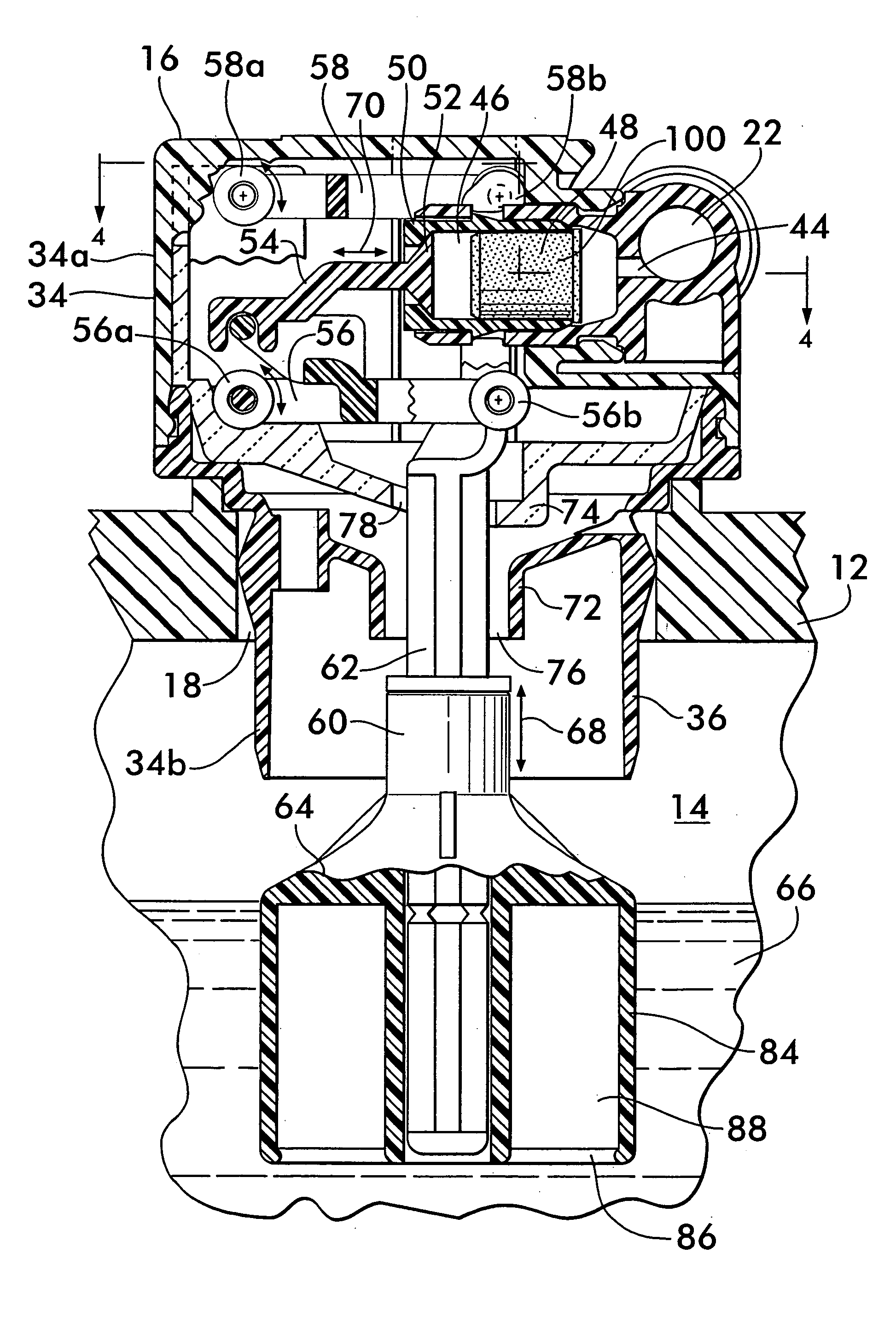 Float valve assembly for battery