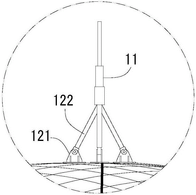 Air-supported building lightning arrester and air-supported building