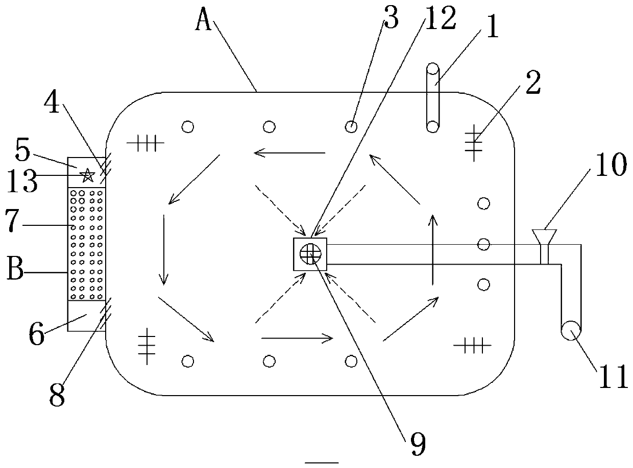 Automatic filtering and sewage discharging system for high-position pond circulating water breeding