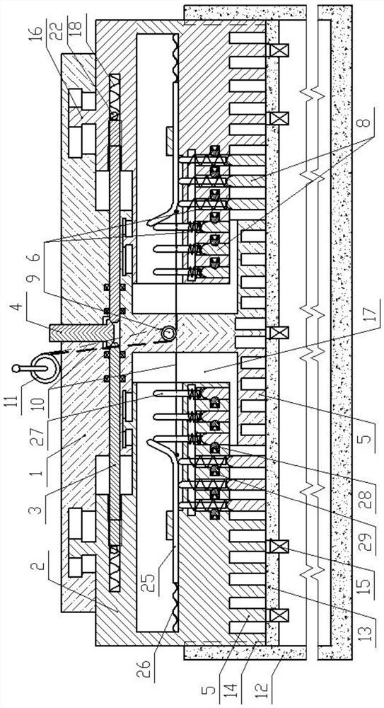 Normally-open overflow drainage sluice structure