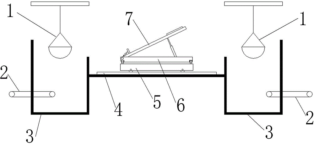 Walking rotary multi-point unloader