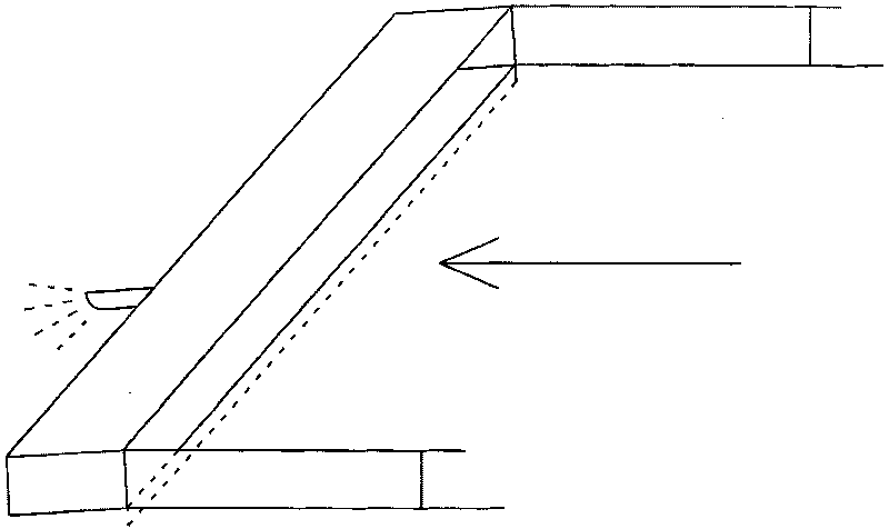 Apparatus for establishing urban water-through surface water collection effect test