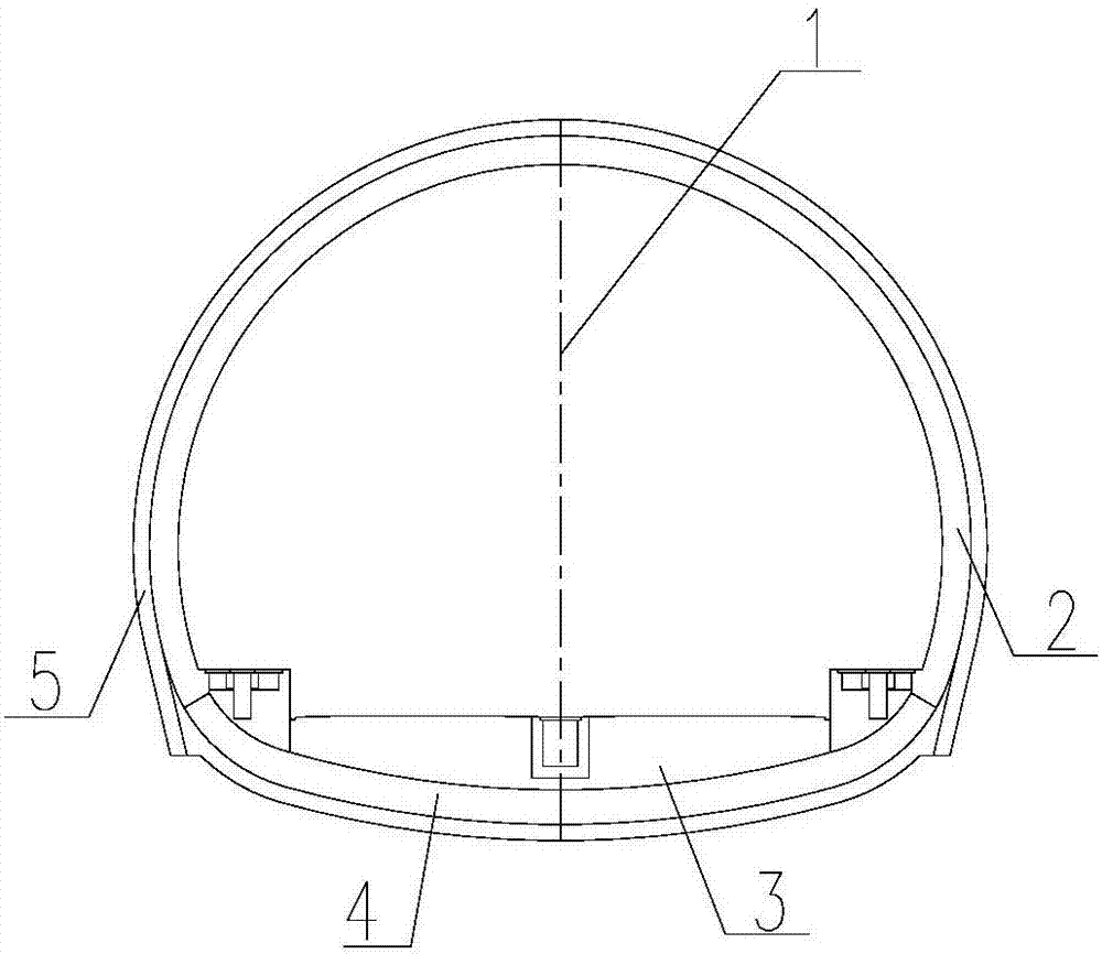 Mining-method tunnel bottom structure adapting to rapid construction passageway and construction method of mining-method tunnel bottom structure