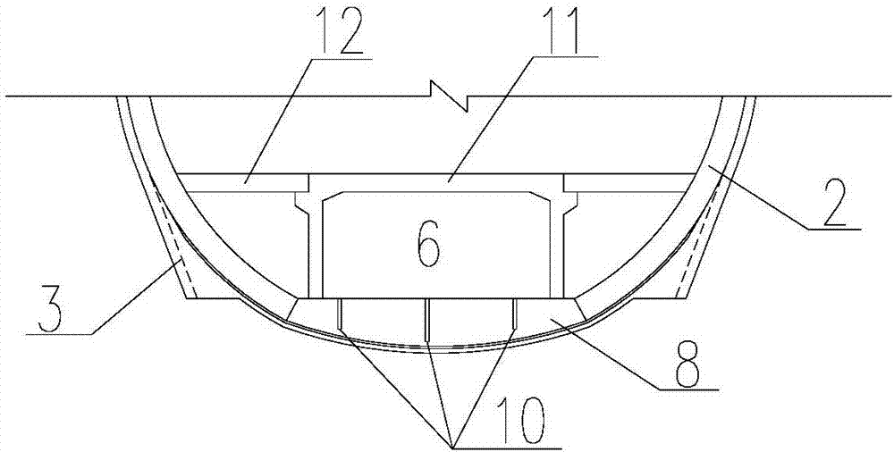 Mining-method tunnel bottom structure adapting to rapid construction passageway and construction method of mining-method tunnel bottom structure