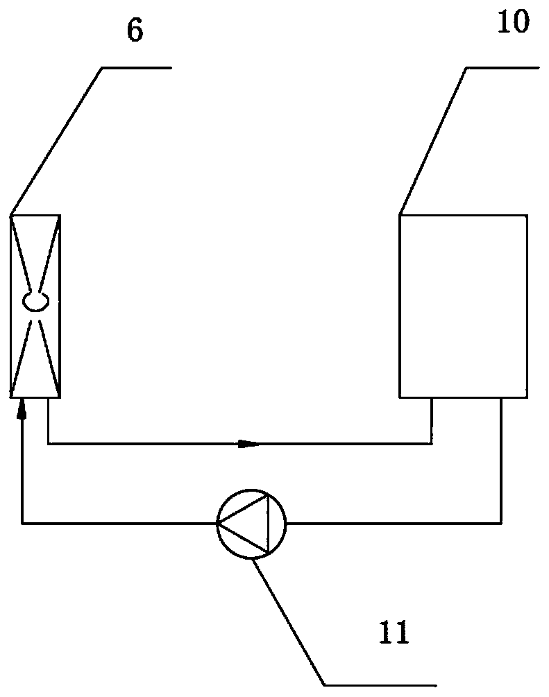 Water-cooled closed sludge drying system and temperature control method thereof