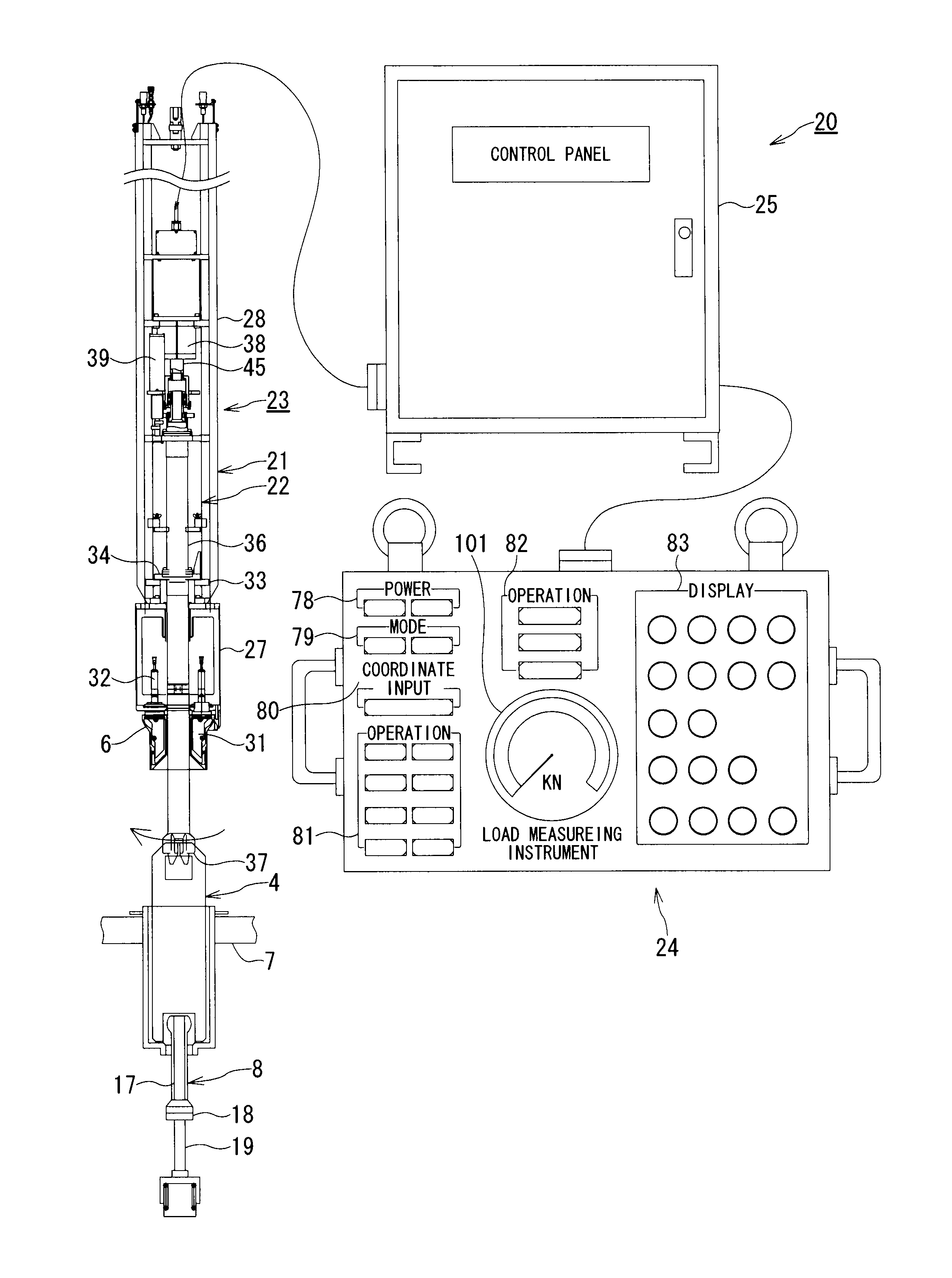 Control rod/fuel support handling apparatus