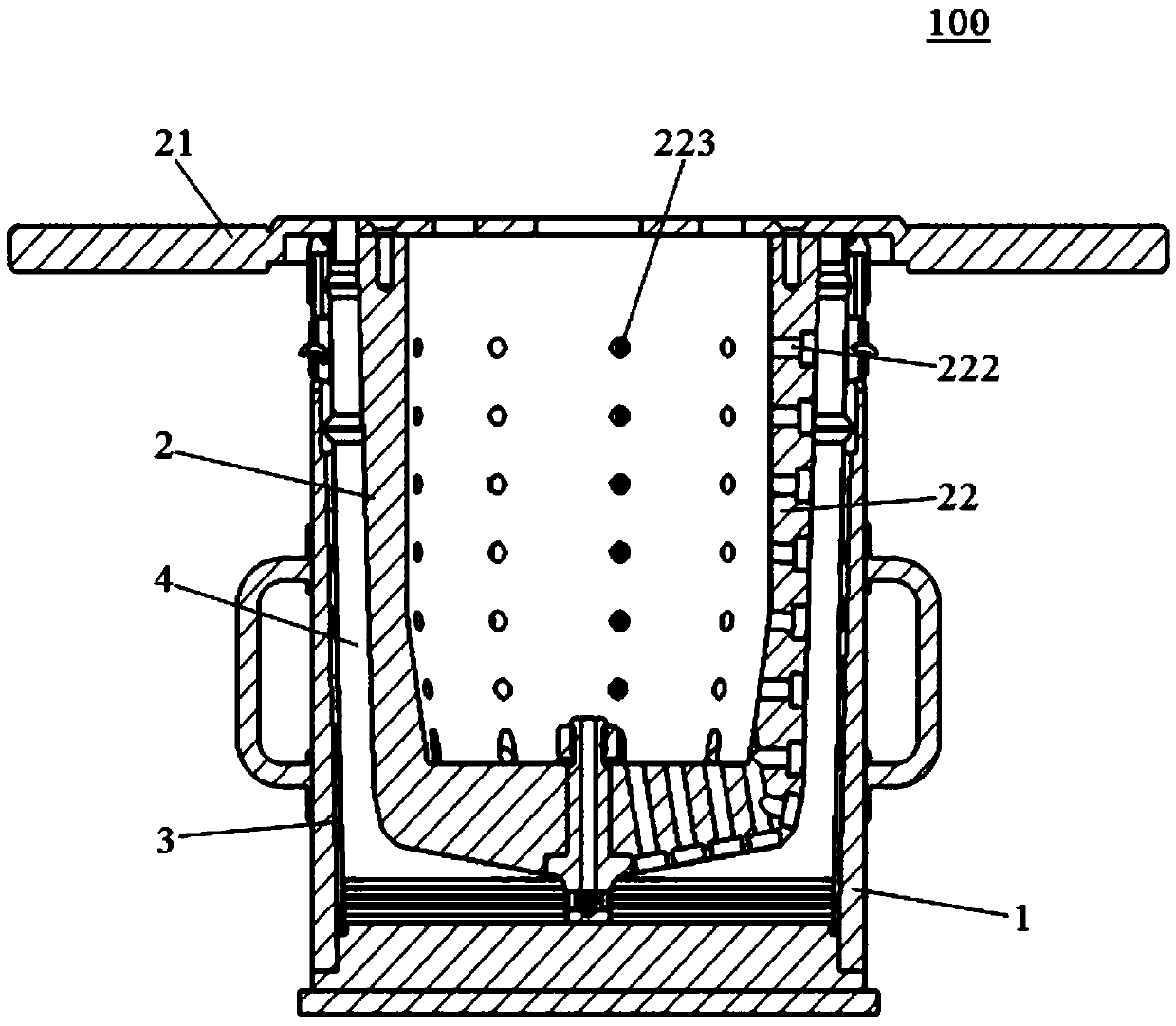 A kind of thermite welding crucible forming mold