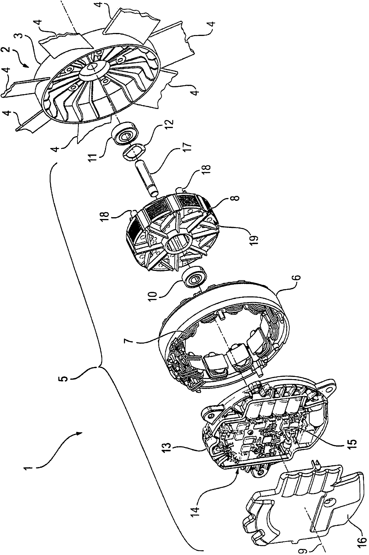 Breathing electric motor