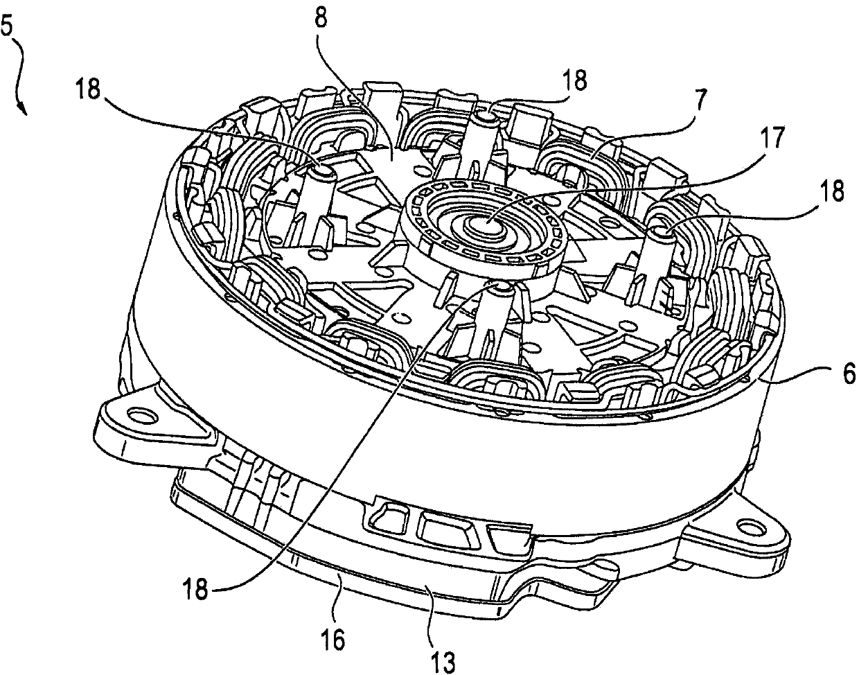 Breathing electric motor