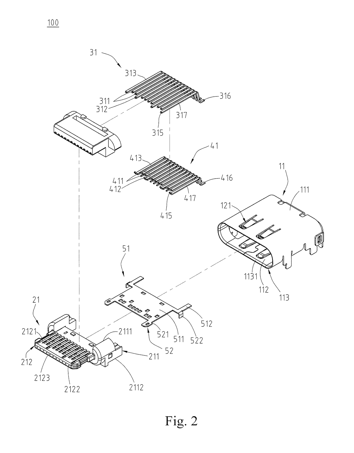 Electrical receptacle connector