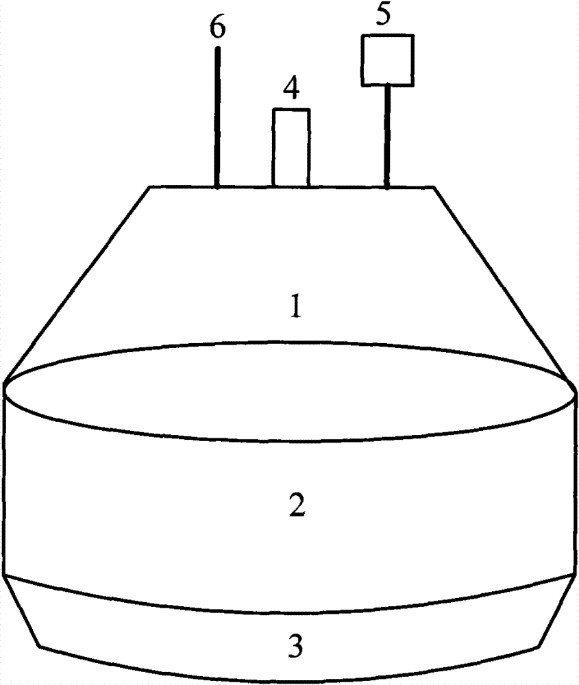 On-line integrated monitoring buoy for movable water body