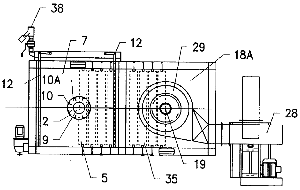 Method and apparatus for treating tubular knitted goods