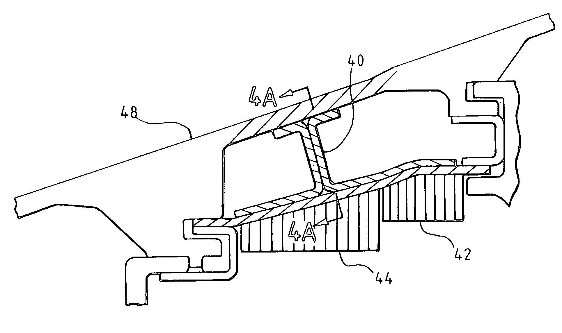 Turbine shroud assembly with enhanced blade containment capabilities