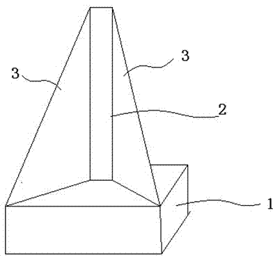 Triangular show shelf